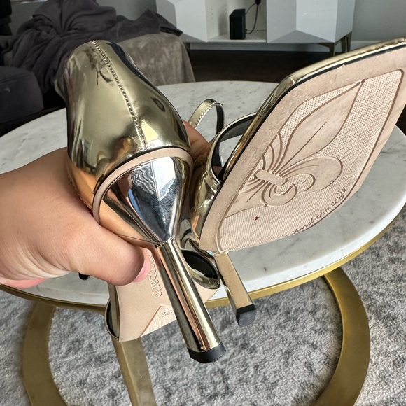 Franco Sarto metallic gold heels - Picture 10 of 13